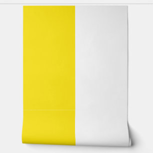 Papier Peint Motif de grandes bandes verticales blanches jaunes