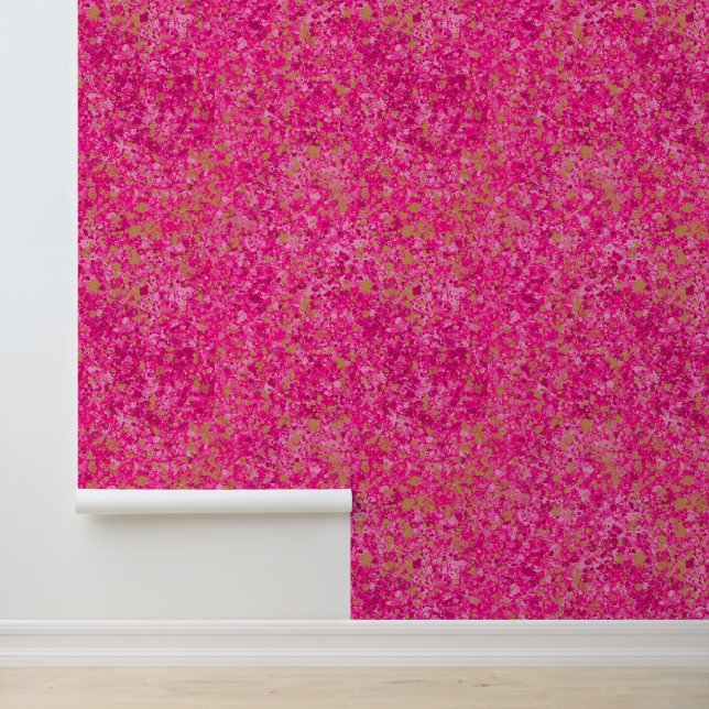 Papier Peint Motif de granit de texture rose chaud (Application)