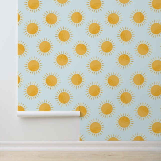 Papier Peint Motif de la journée du Doodle Sunshine (Application)