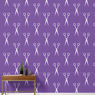 Papier Peint Motif de la liste de cheveux ciseaux