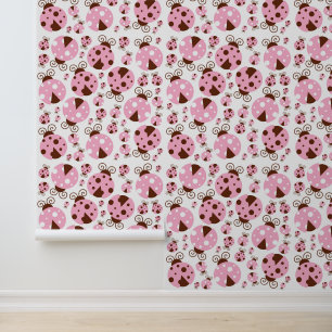 Papier Peint Motif De Ladybugs, Mignons Ladybugs, Pink Ladybugs