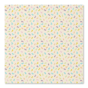 Papier Peint Motif de lapin de Pâques coloré pastel mignon