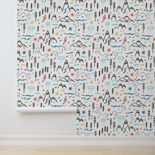 Papier Peint Motif de montagne