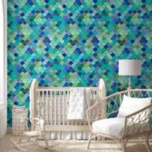 Motif de mosaïque marocaine bleu aqua
