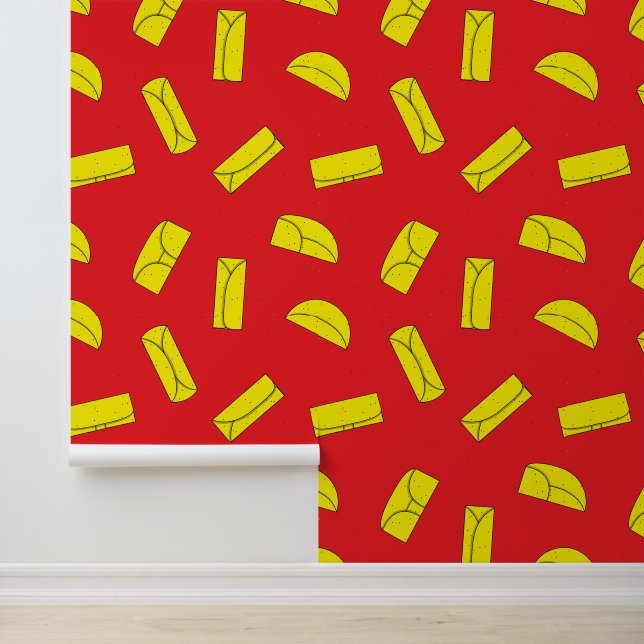 Papier Peint Motif de nourriture mexicaine de taqueria (Application)