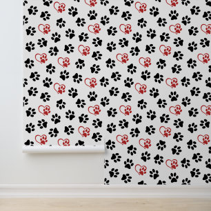 Papier Peint Motif De Pâtes, Pâtes Noires, Pâtes Rouges, Coeurs