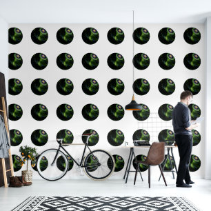 Papier Peint Motif de pelouse en marbre vert,