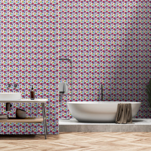 Papier Peint Motif de poissons tropicaux colorés