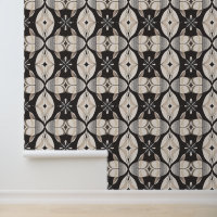 Motif de style Art déco floral géométrique dans de