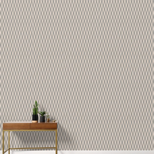 Papier Peint Motif d'épine-épine géométrique abstrait rétro. (Couloir)