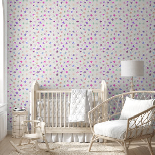 Papier Peint Motif d'étoiles colorées