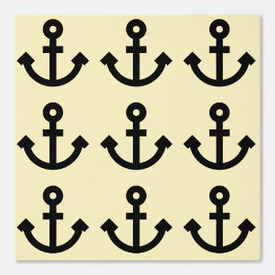 Papier Peint Motif d'icône d'Ancre personnalisable sur Blond Ye