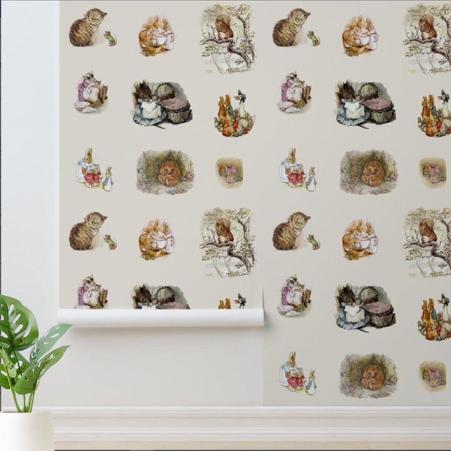 Papier Peint Motif d'illustrations Beatrix Potter (Créateur téléchargé)