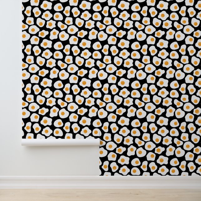 Papier Peint motif d'oeufs carrelés cool (Application)