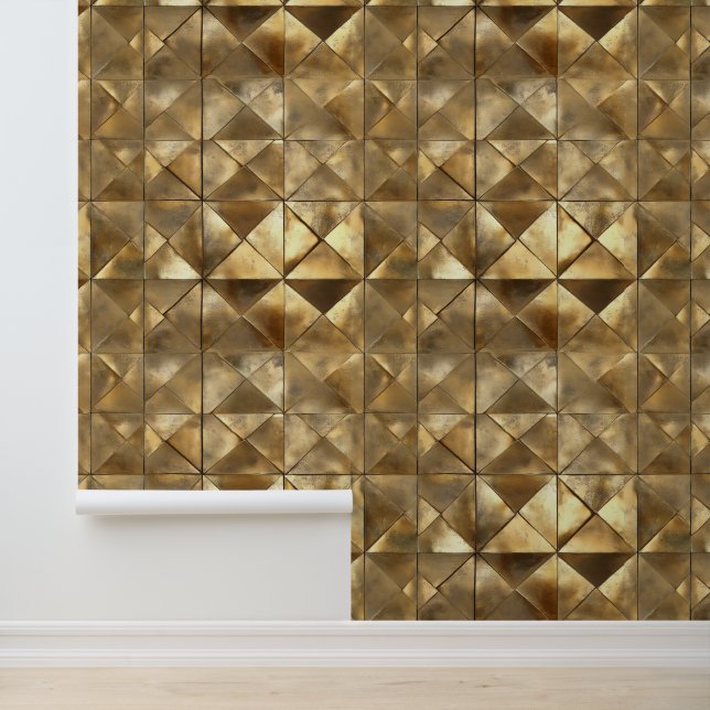 Papier Peint Motif d'or métallique (Application)