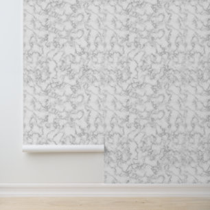 Papier Peint Motif en marbre Simple Minimaliste moderne gris bl