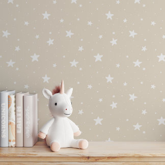 Papier Peint Motif étoilé Chambre enfant Boho rêveuse Ciel neut