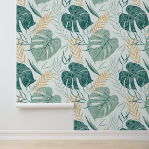 Papier Peint Motif Feuille tropical