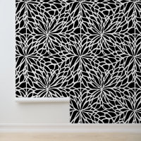Motif Fleur Noir Et Blanc