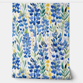 Papier Peint Motif Fleur sauvage bleu du Texas Bluebonnet