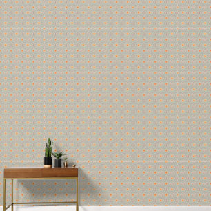 Papier Peint Motif floral à ressort gris neutre