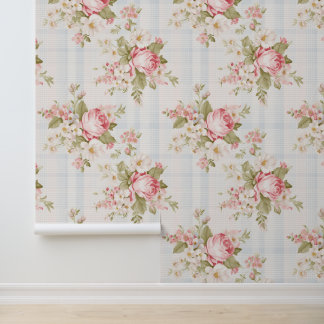 Papier Peint Motif floral shabby chic