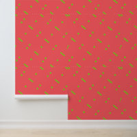 Motif géométrique rose et vert clair
