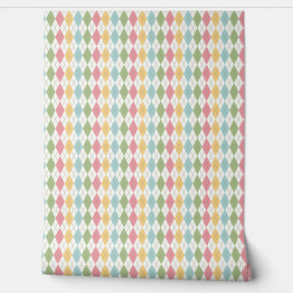 Papier Peint Motif Jacquard Pastel