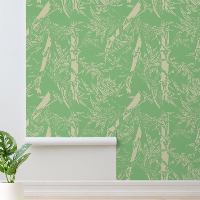 Papier Peint Motif japonais bambou (Créateur téléchargé)