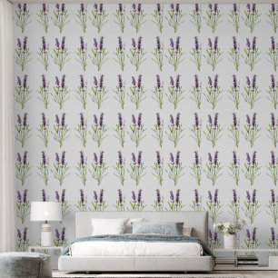 Papier Peint motif Lavender vintage