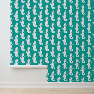 Papier Peint Motif maritime turquoise 1