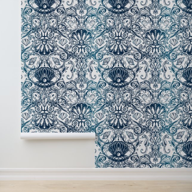 Papier Peint Motif maritime vintage (Application)