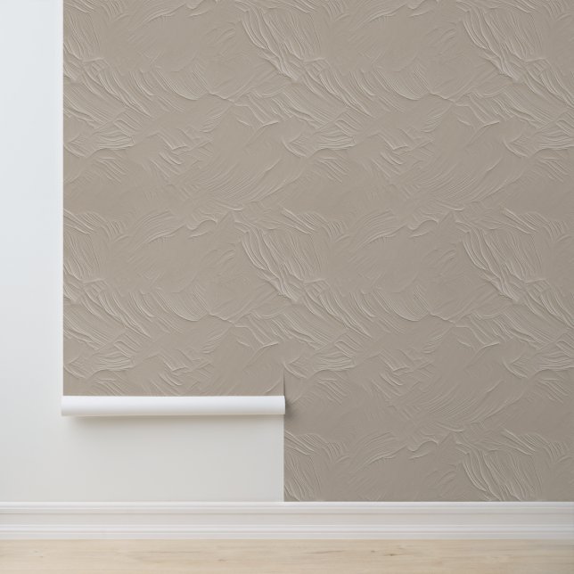 Papier Peint Motif minimaliste neutre beige (Application)