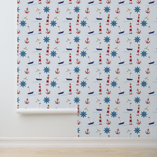 Papier Peint Motif nautique