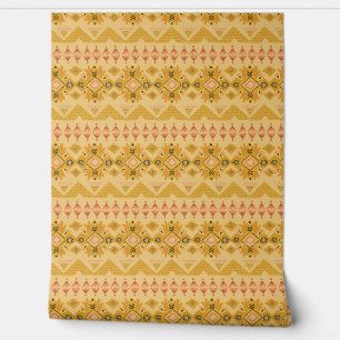 Papier peint Motif or jaune
