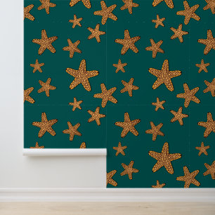 Papier Peint Motif orange Starfish
