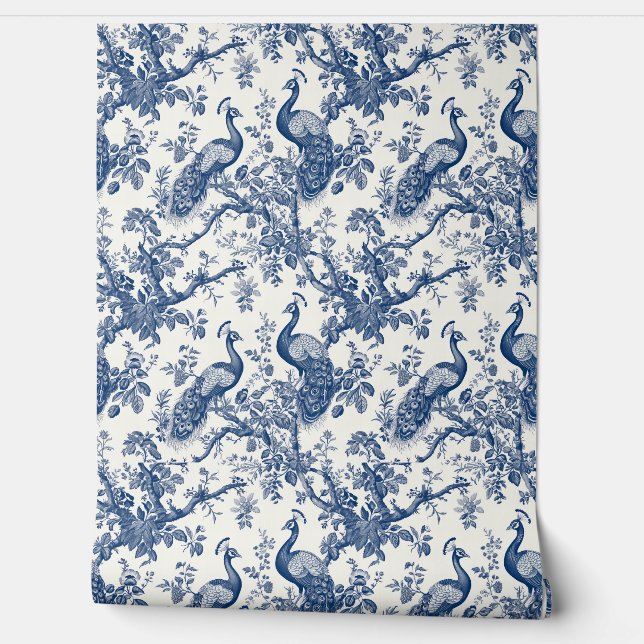 Papier Peint Motif Peacock Toile France (Déroulement)