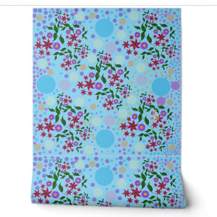 Papier Peint Motif personnalisé de fleurs et de vignes Kidcore 