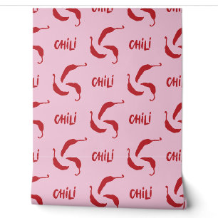 Papier Peint Motif Red Chili Peppers