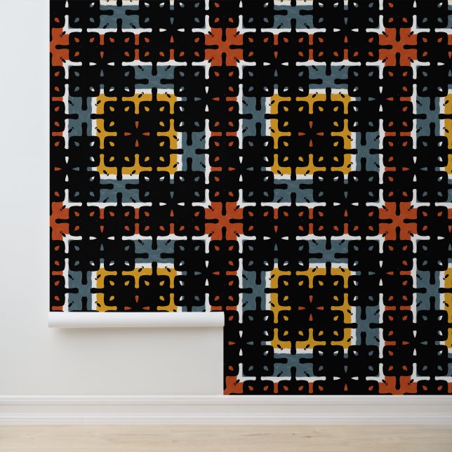 Papier peint motif rétro (Application)