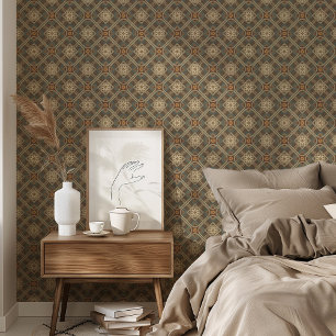 Papier Peint Motif rétro géométrique Art déco sophistiqué