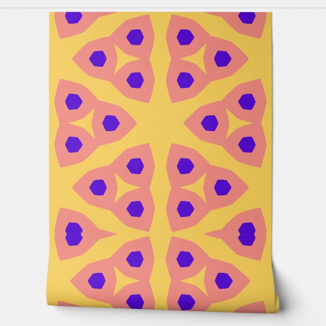 Papier Peint Motif rétro moderne (Déroulement)