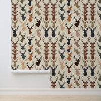 Motif Rustic Deer | Animaux boisés modernes