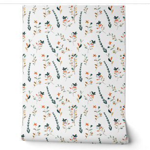 Papier Peint Motif sans couture avec des fleurs colorées