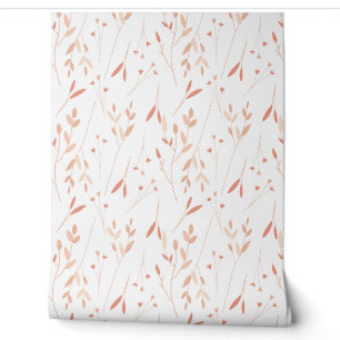 Papier Peint Motif sans couture avec des plantes dans une coule