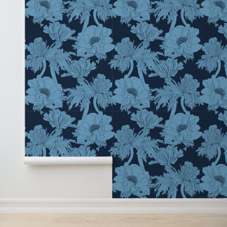 Papier Peint Motif sans couture avec image Fleurs d'anémones.