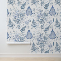 Motif sans couture de fleurs bleues de luxe à souf