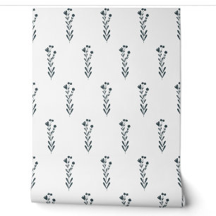 Papier Peint motif simple botanique sans couture avec des fleur