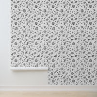 Motif Space Doodle avec planètes et roquettes