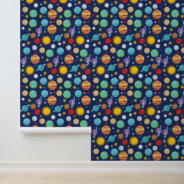 Papier Peint Motif spatial, Planètes, Étoiles, Cosmos, Galaxie (Application)